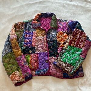 Reversible mixed media jacket